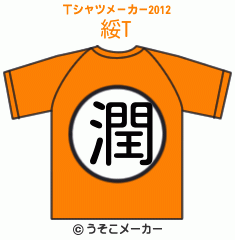 綏のTシャツメーカー2012結果