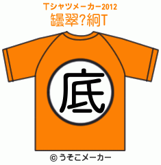 罎翠?絅のTシャツメーカー2012結果