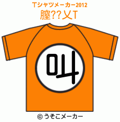 膣??乂のTシャツメーカー2012結果