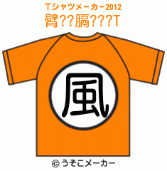 臂??膈???のTシャツメーカー2012結果