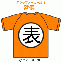 臂倶のTシャツメーカー2012結果