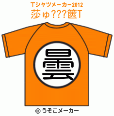 莎ゅ???篋のTシャツメーカー2012結果
