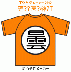 蕋??医?榊?のTシャツメーカー2012結果