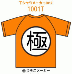1001のTシャツメーカー2012結果