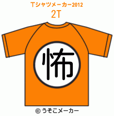 2のTシャツメーカー2012結果