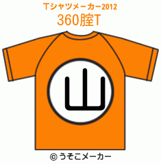 360腟のTシャツメーカー2012結果