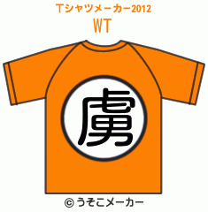 WのTシャツメーカー2012結果