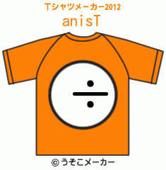 anisのTシャツメーカー2012結果