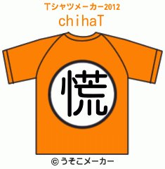 chihaのTシャツメーカー2012結果