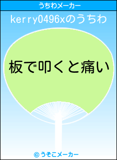 kerry0496xのうちわメーカー結果
