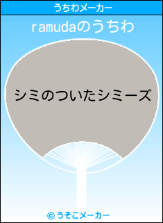 ramudaのうちわメーカー結果