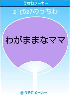zig5z7のうちわメーカー結果