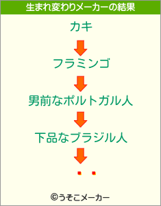 ȥ͡の生まれ変わりメーカー結果