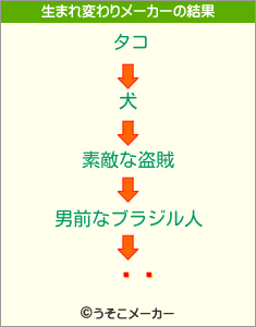 ϲ®の生まれ変わりメーカー結果