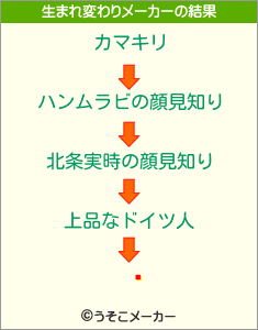 澭の生まれ変わりメーカー結果