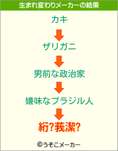 絎?莪潔?の生まれ変わりメーカー結果