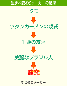 腟究の生まれ変わりメーカー結果