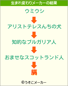 膈の生まれ変わりメーカー結果