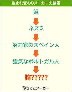 膣?????の生まれ変わりメーカー結果