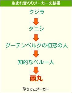 蘭丸の生まれ変わりメーカー結果