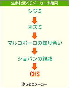 CHSの生まれ変わりメーカー結果