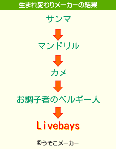 Livebaysの生まれ変わりメーカー結果
