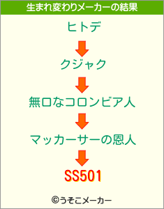 SS501の生まれ変わりメーカー結果