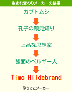 Timo Hildebrandの生まれ変わりメーカー結果