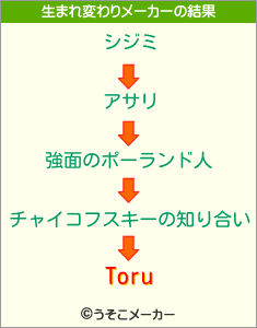 Toruの生まれ変わりメーカー結果