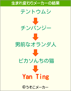 Yan Tingの生まれ変わりメーカー結果