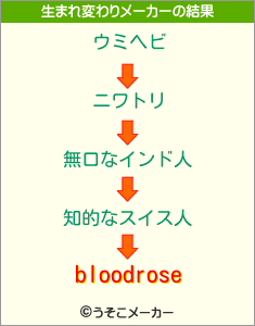 bloodroseの生まれ変わりメーカー結果