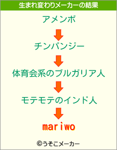 mariwoの生まれ変わりメーカー結果