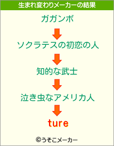 tureの生まれ変わりメーカー結果