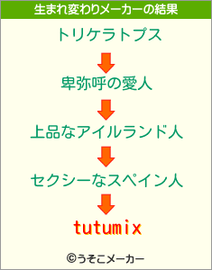 tutumixの生まれ変わりメーカー結果