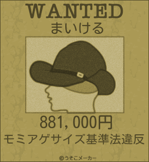 まいけるのウォンテッドメーカー結果