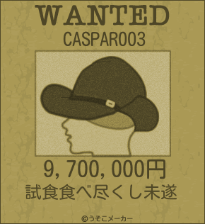 CASPAR003のウォンテッドメーカー結果