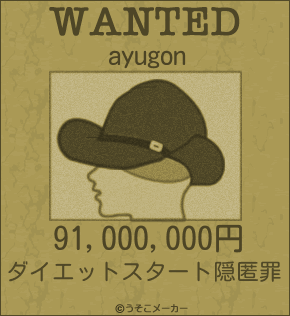 ayugonのウォンテッドメーカー結果