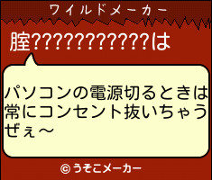 腟???????????のワイルドメーカー結果