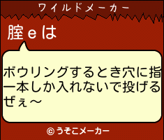 腟ｅのワイルドメーカー結果