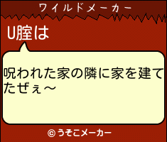 U腟のワイルドメーカー結果