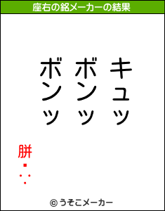 胼閽∵の座右の銘メーカー結果