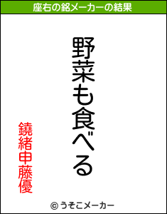 鐃緒申藤優の座右の銘メーカー結果