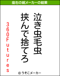 360Futuresの座右の銘メーカー結果
